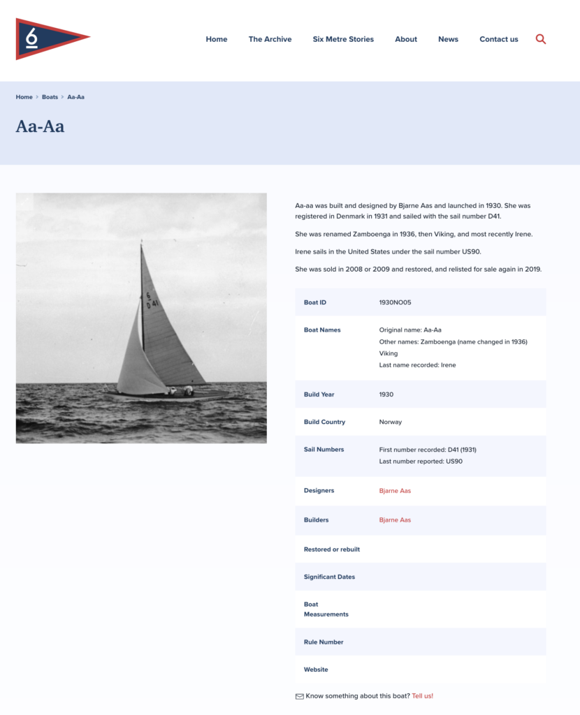 Screenshot of ISMA single boat